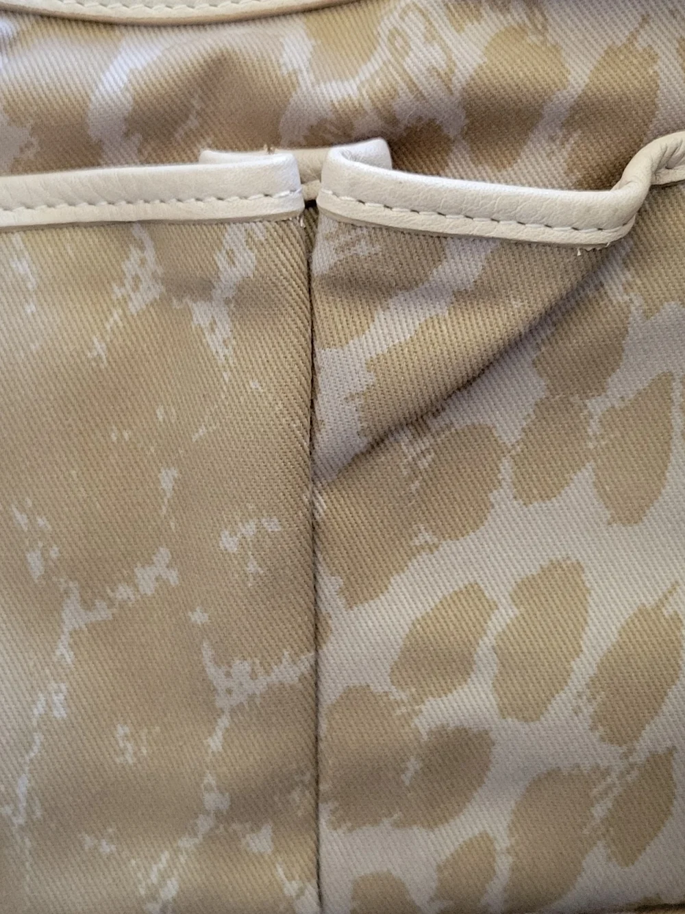 Beige Women's Snake-Texture Top-Handle Large Shoulder Leather Bag W/Spikes